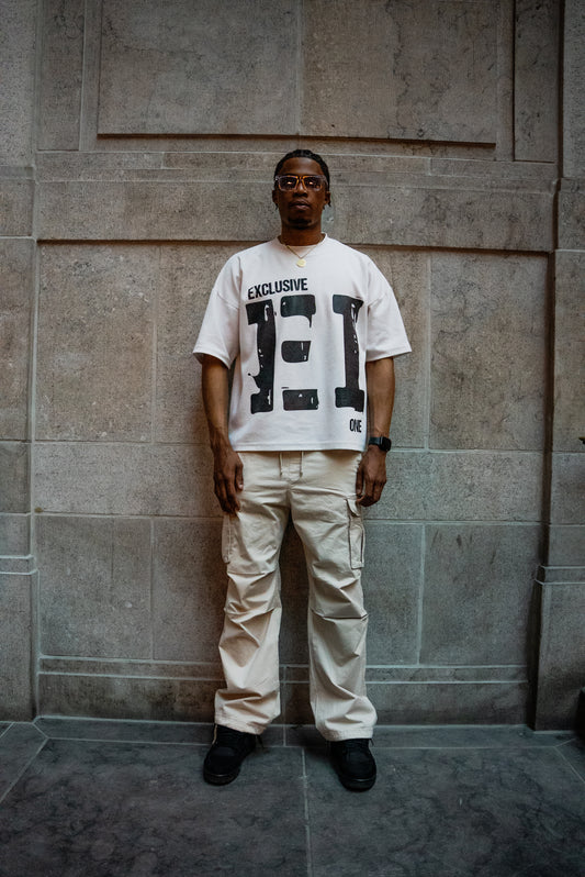 SX24 WHITE DROP TEE.